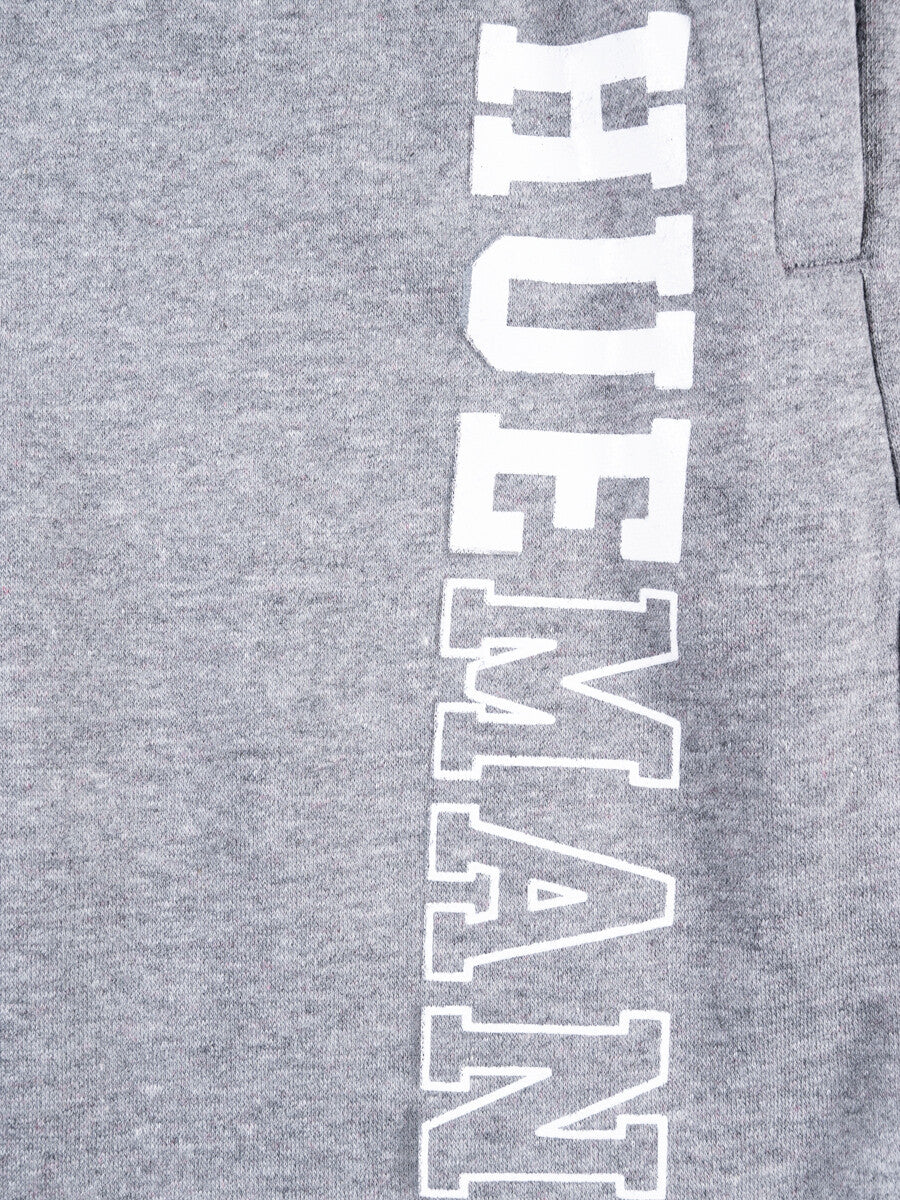 Men Grey Fleece Slim Joggers