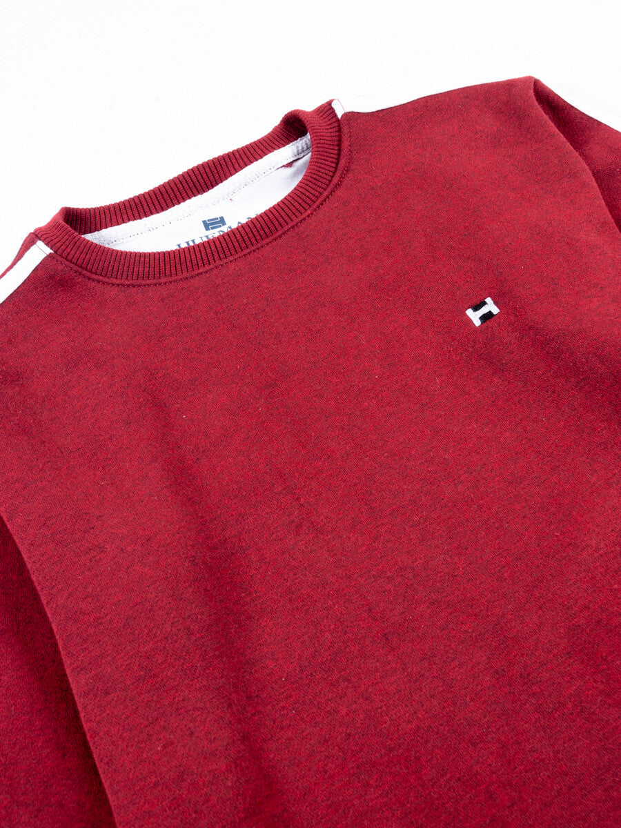 Kids Burgundy Striped Sweatsuit