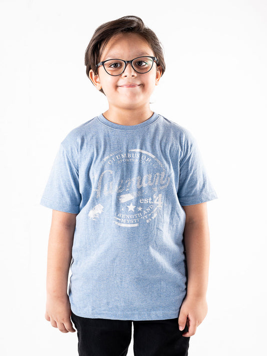 Kids Blue Vintage Summer T-Shirt