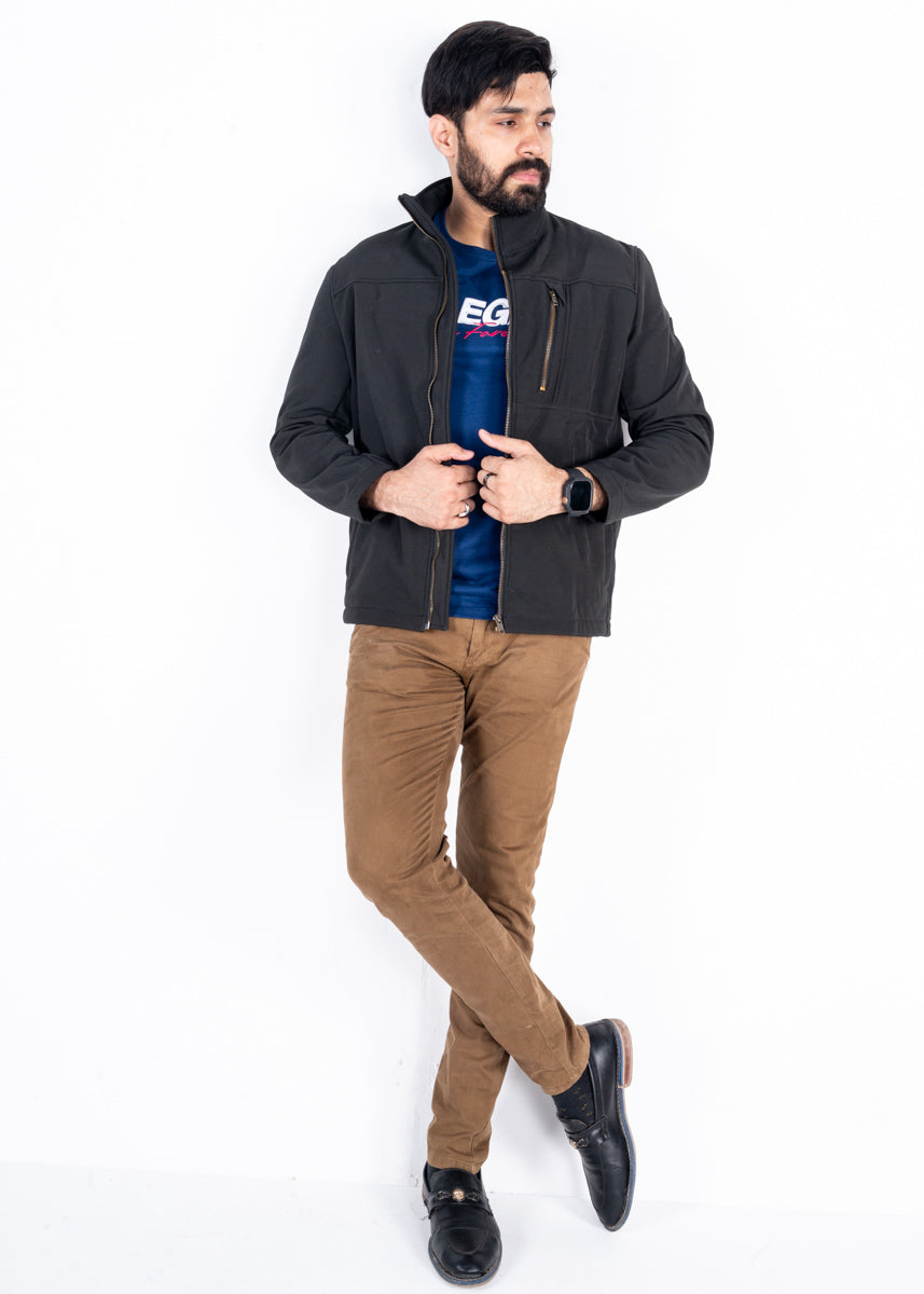 Men Black Softshell Jacket