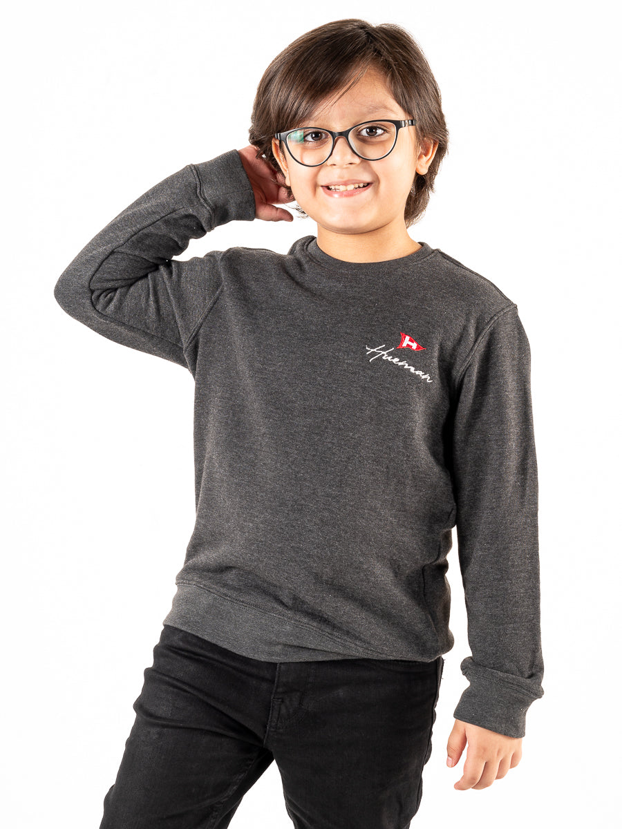 Kids Dark Grey Terry Sweatshirt