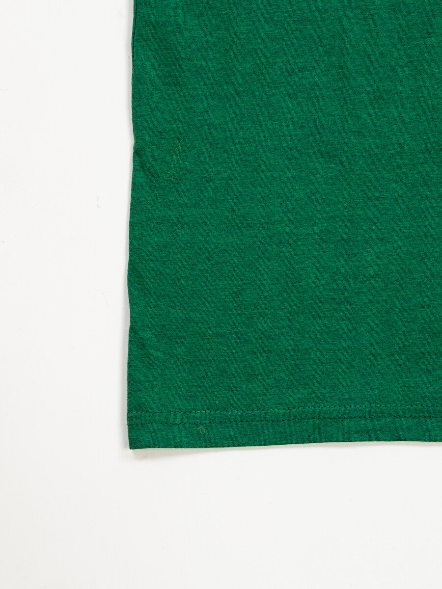 Kids Green & Navy Blue Short Sleeve T-Shirt Crew Neck