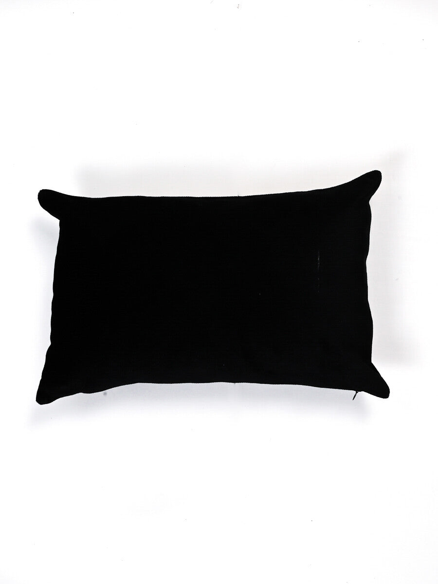 Luxe Black Throw Pillow Cushion Cover