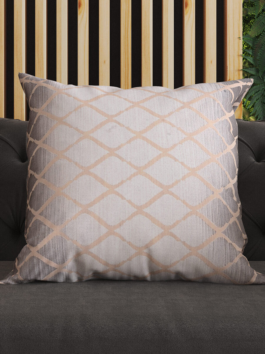 Nordic Style Grey Silk Cushion Cover