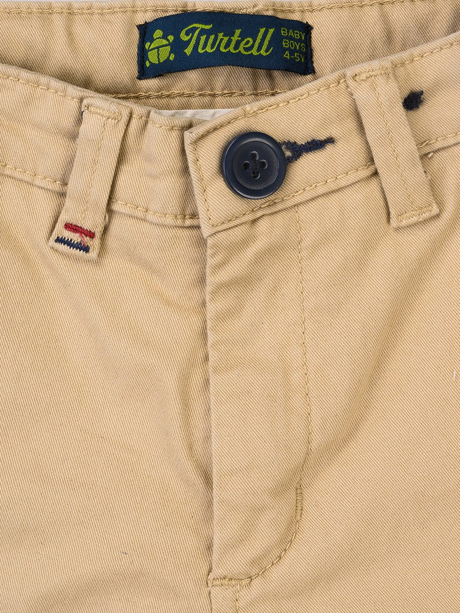 Turtell Kids Khaki Slim Fit Chinos