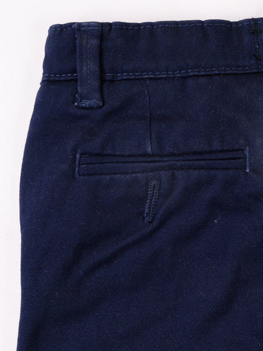 Turtell Kids Dark Blue Slim Fit Chinos