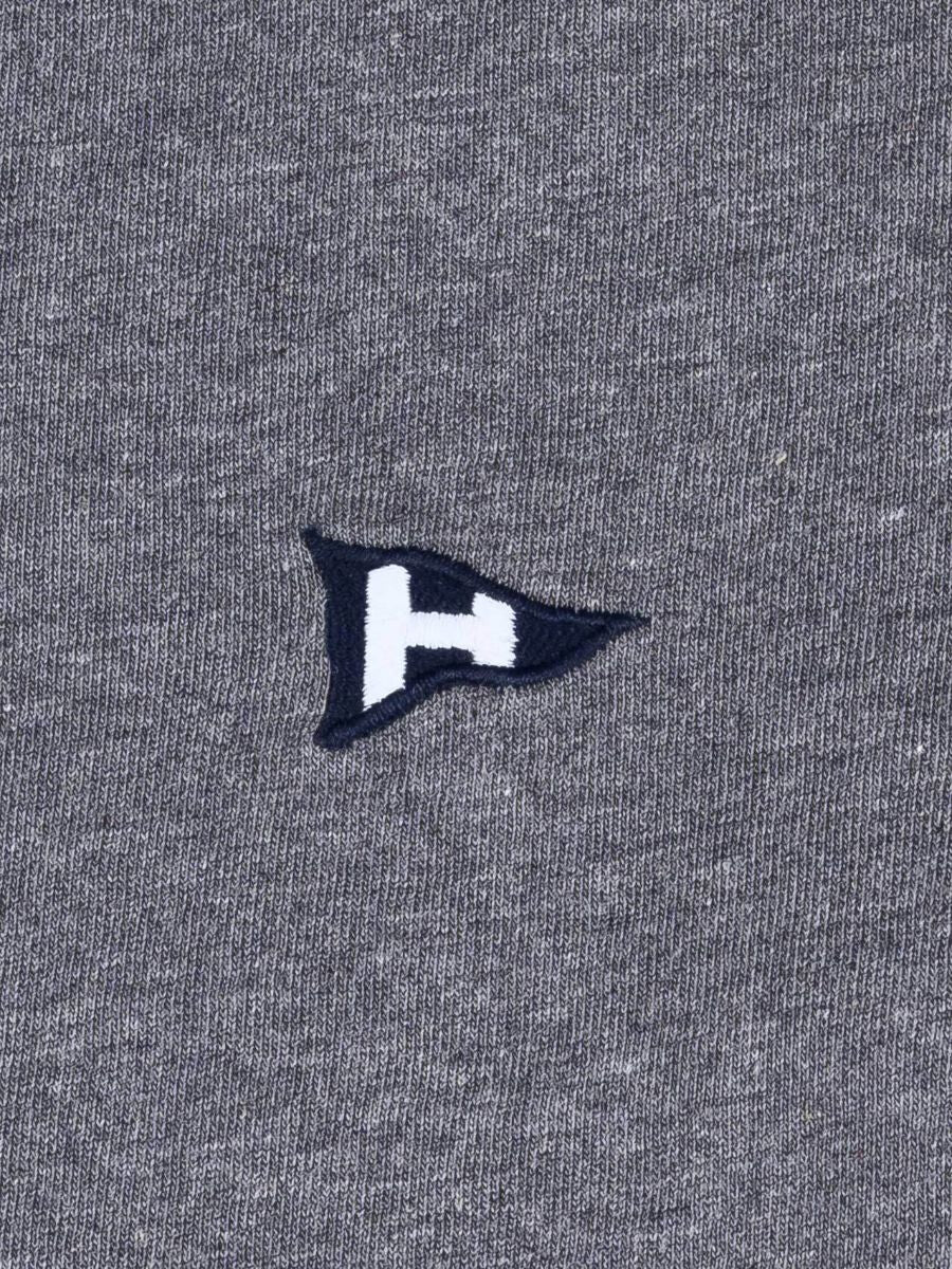 Kids Grey Cotton V-Neck Tee Shirt