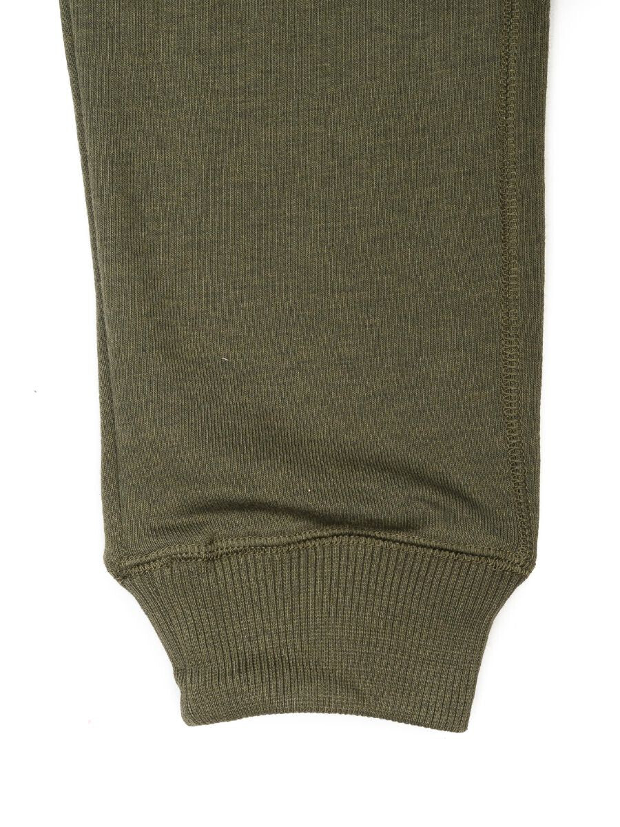 Boys Olive Terry Slim Joggers