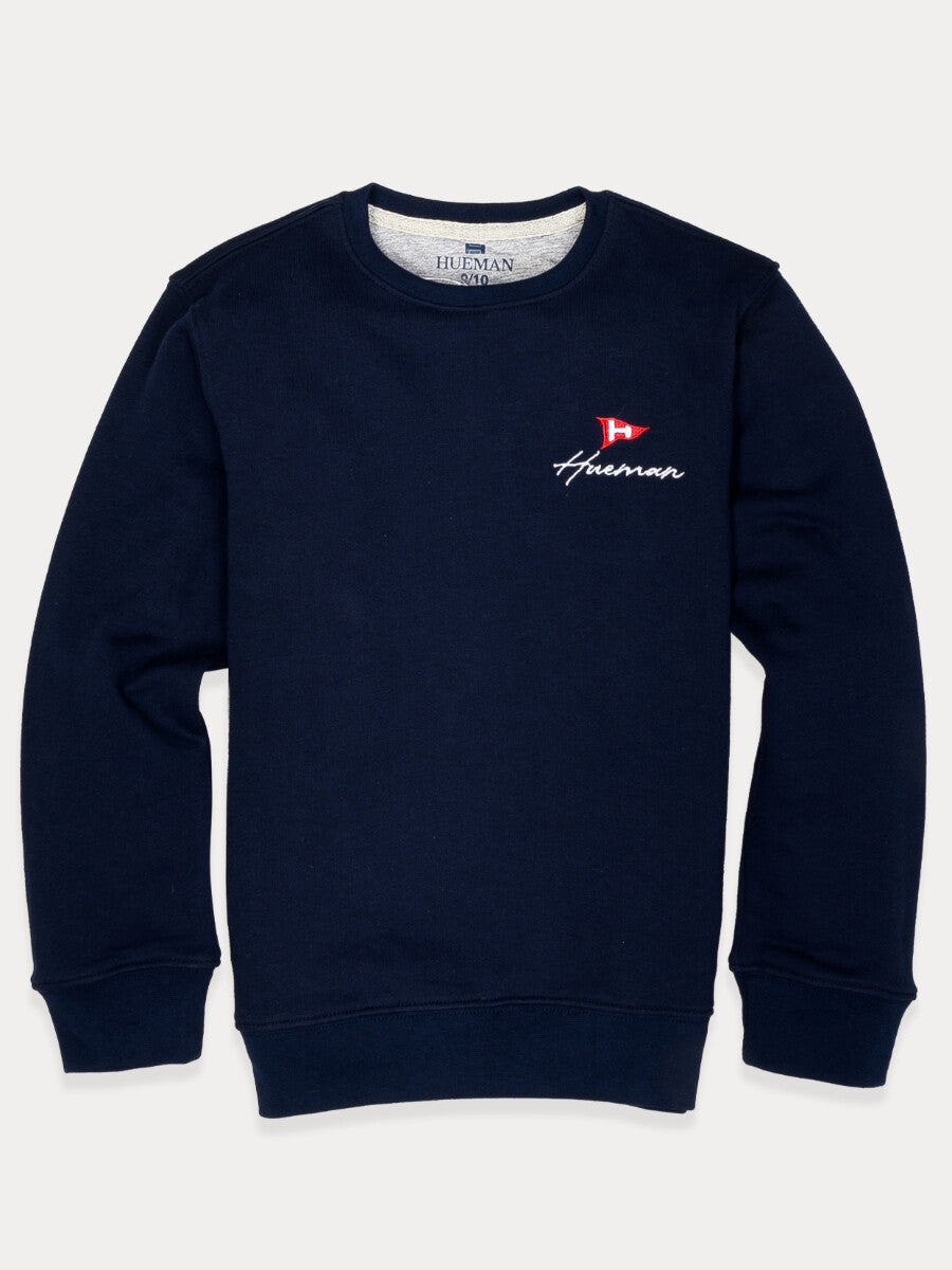 Kids Navy Blue Terry Sweatshirt
