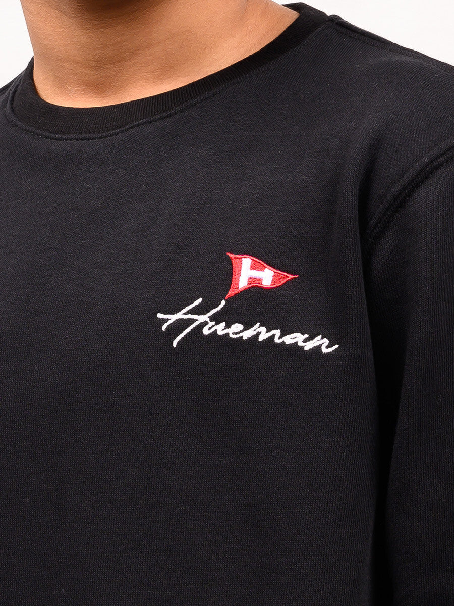 Kids Black Terry Sweatshirt