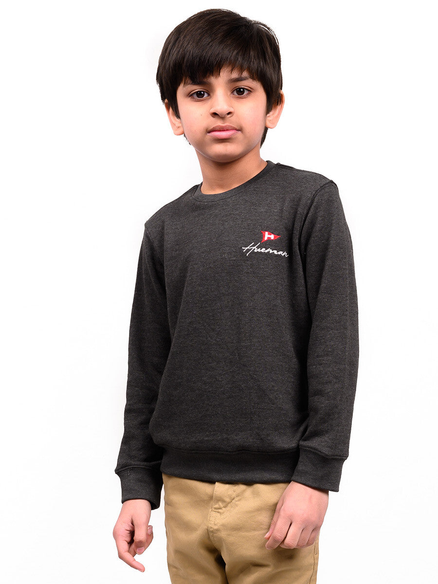 Kids Dark Grey Terry Sweatshirt