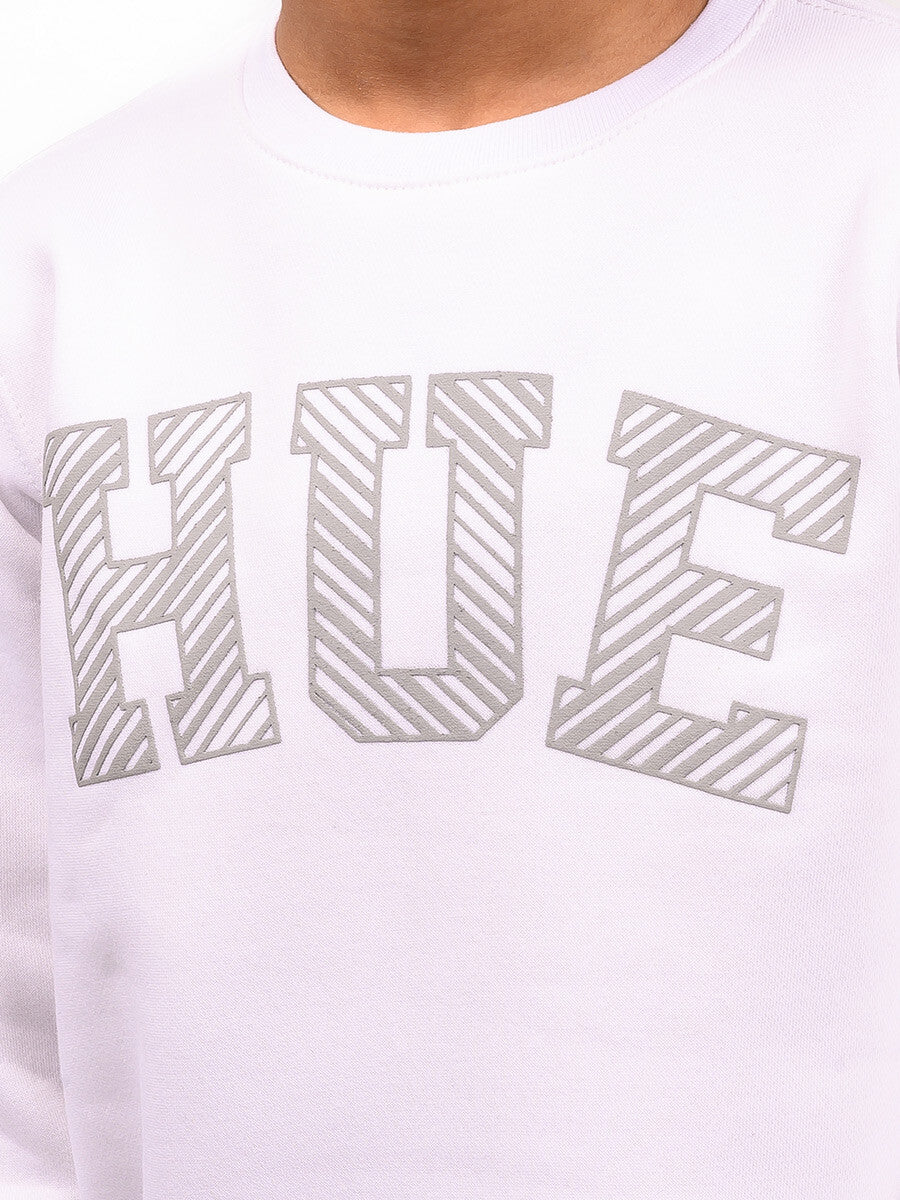 Kids White Fleece Sweatshirt