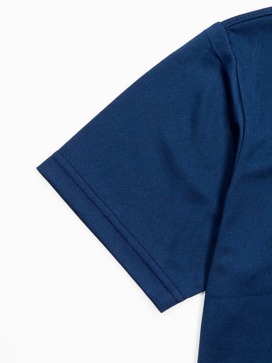 Kids Navy Blue Record Breaker Short Sleeve T-Shirt Crew Neck