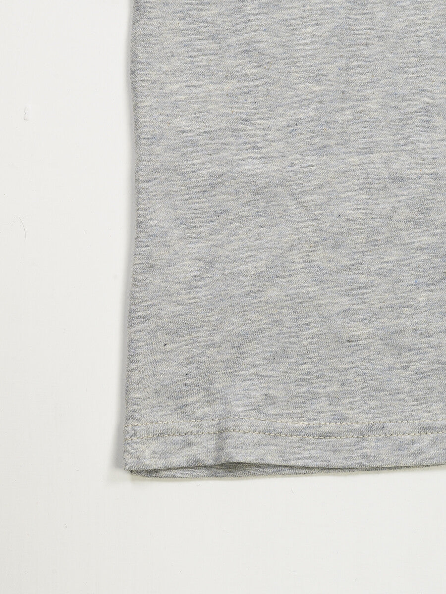 Kids Grey Short Sleeve T-Shirt Crew Neck