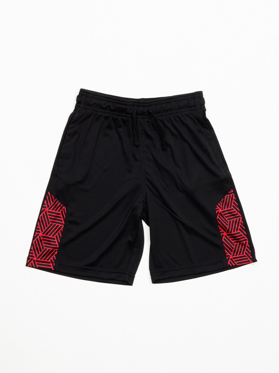 Black & Burgundy Outfits Short Sleeve Tee And Short Pants