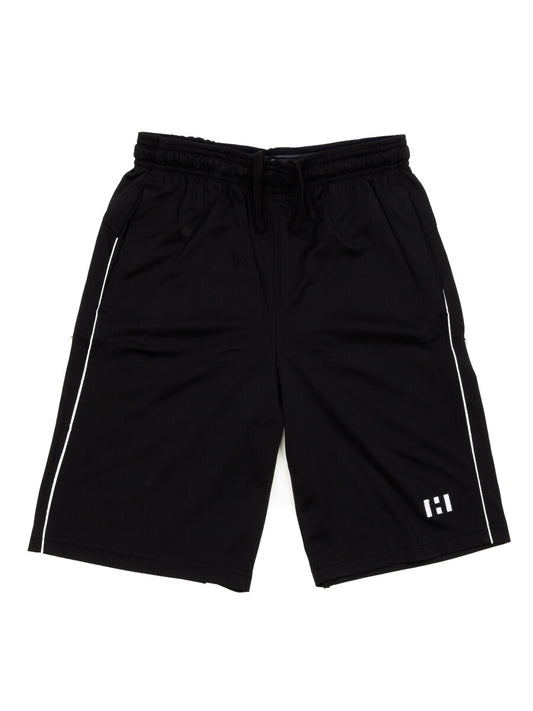 Men's Black Tech Graphic Shorts