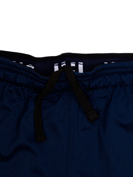 Men's Navy Blue Tech Graphic Shorts