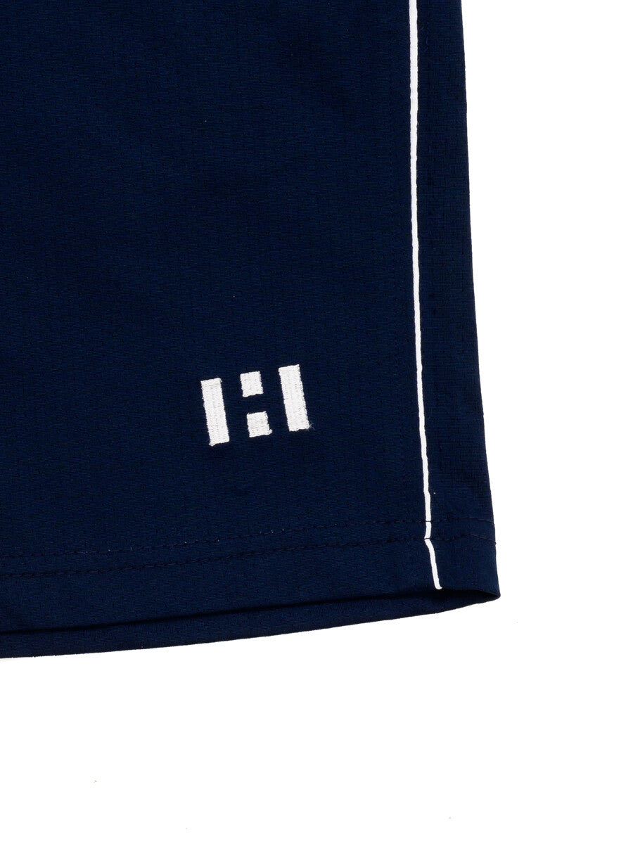 Men's Navy Blue Tech Graphic Shorts