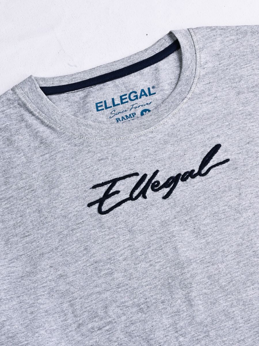 Cally Custom Fit Cotton Tee Shirt- Grey