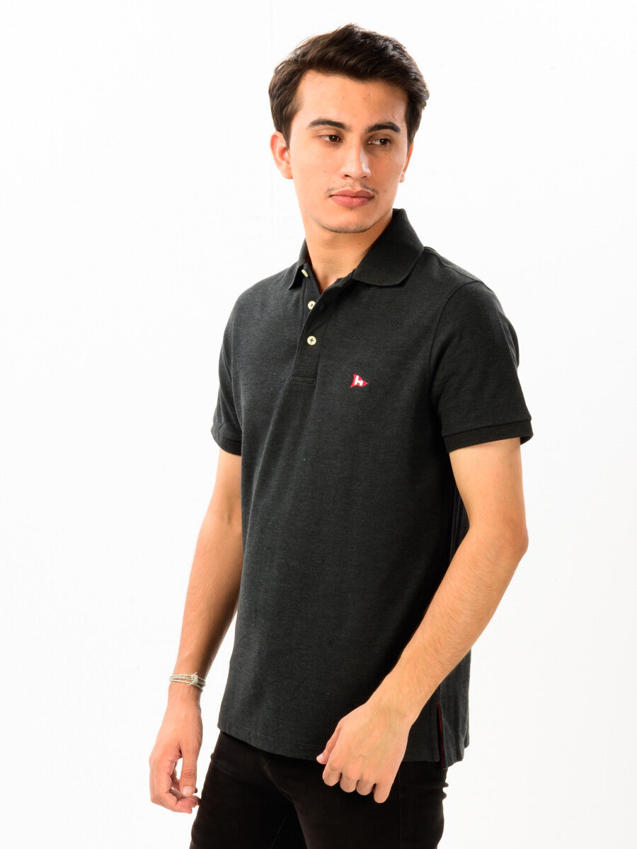 Super Soft Charcoal Grey Men’s Polo Shirt