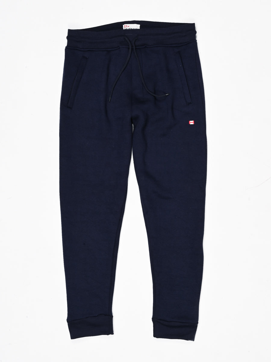 Men Navy Blue Slim-Fit Joggers