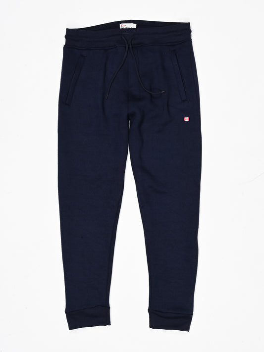 Men Navy Blue Slim-Fit Joggers