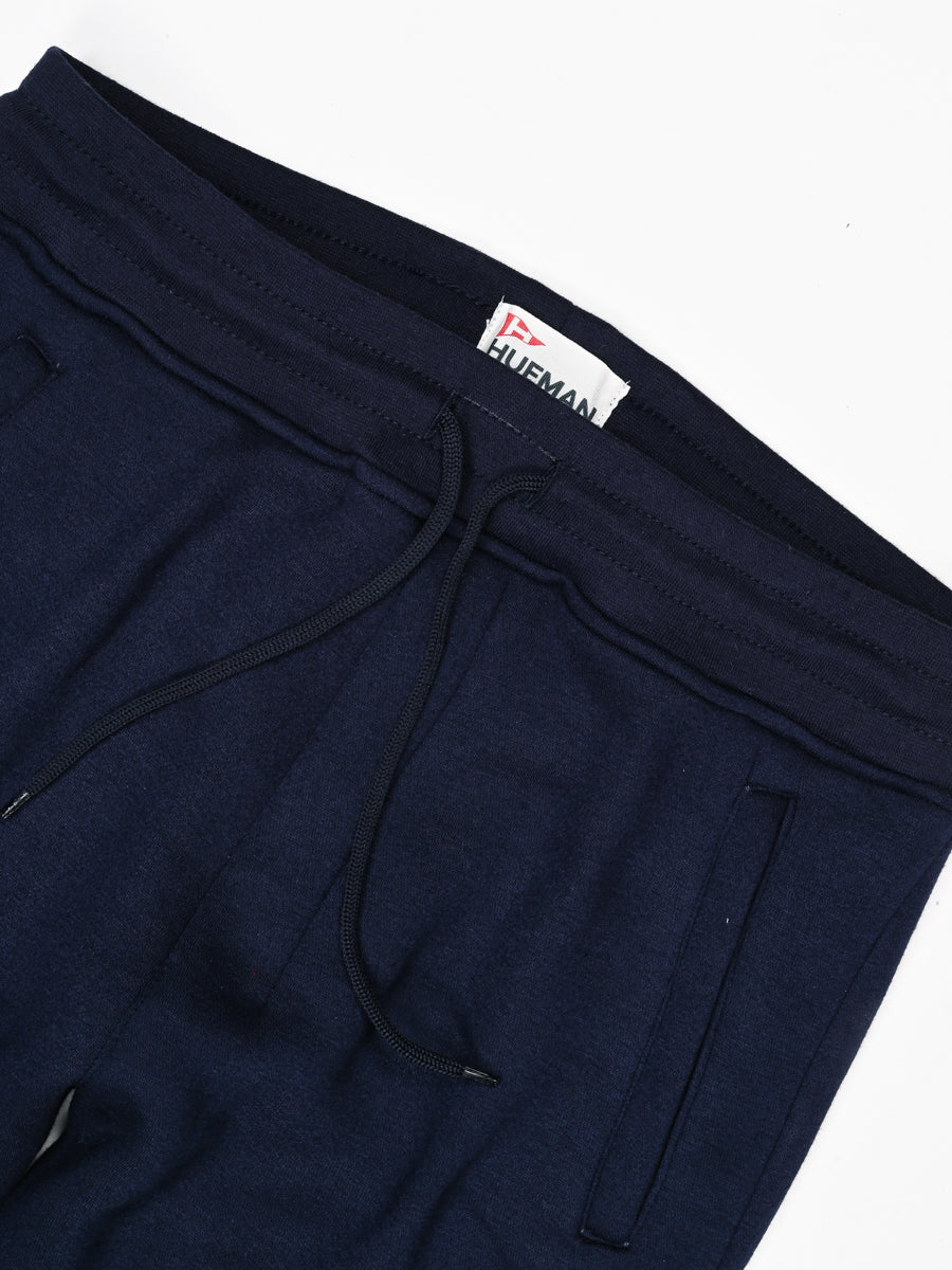 Men Navy Blue Slim-Fit Joggers