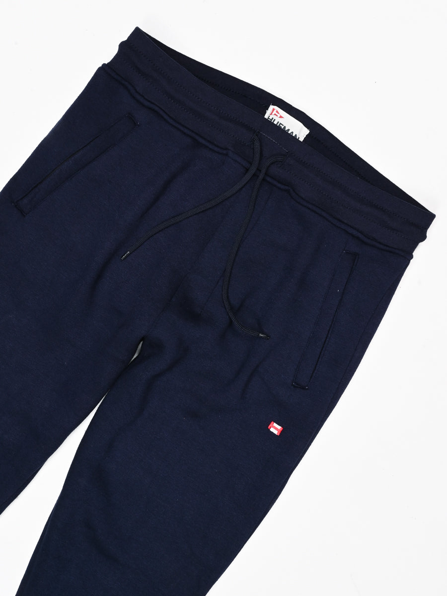 Men Navy Blue Slim-Fit Joggers