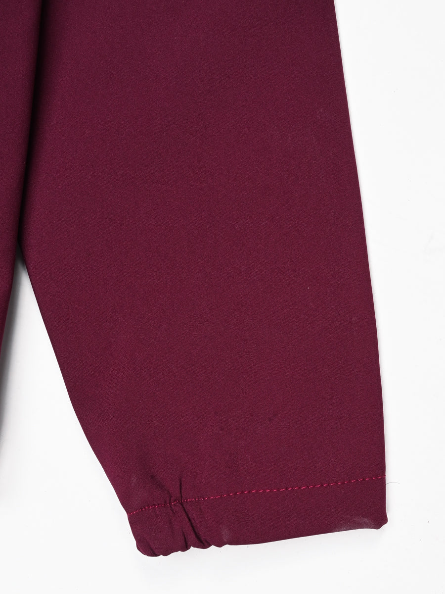 Cardinal Red Stand Up Collar Soft Shell Kids Jacket