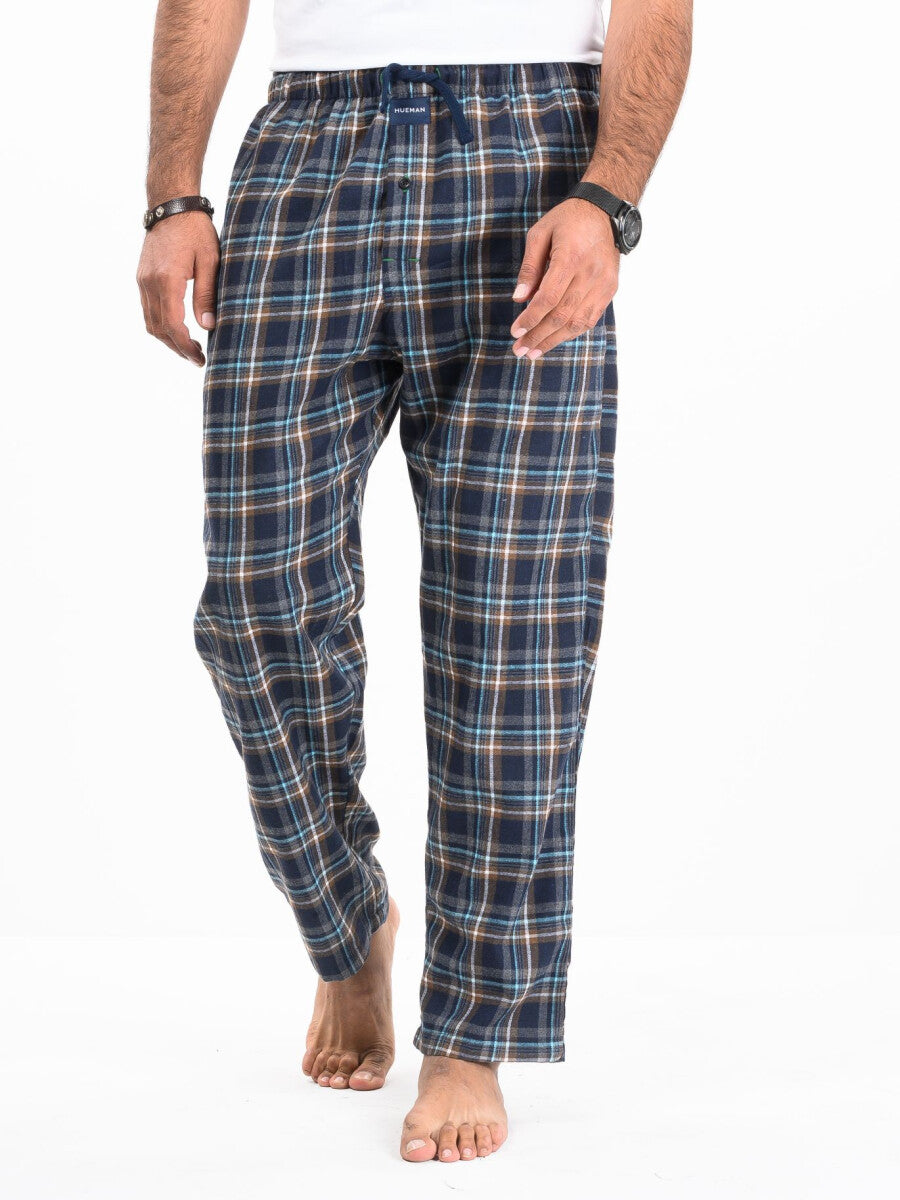 Flannel Plaid Black/White Relaxed Winter Pajama