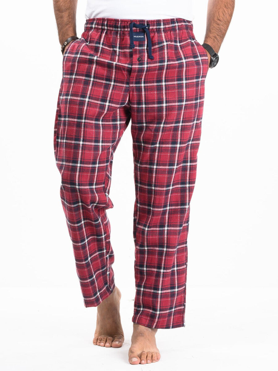 Flannel Plaid Red/White Relaxed Winter Pajama