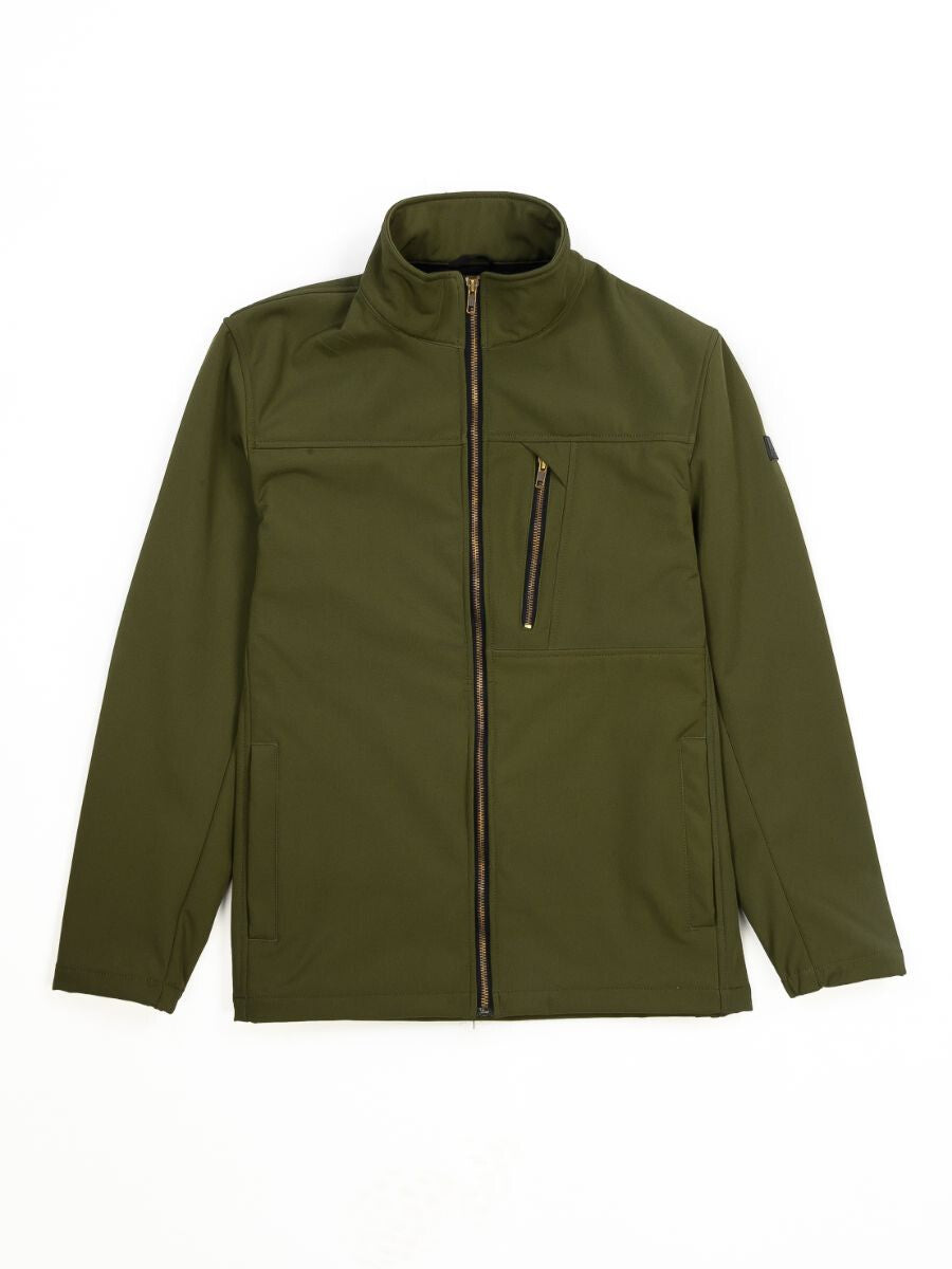Men Olive Softshell Jacket