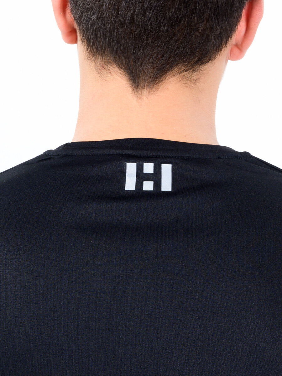 Men’s Black Custom Fit Crew Neck T-Shirt