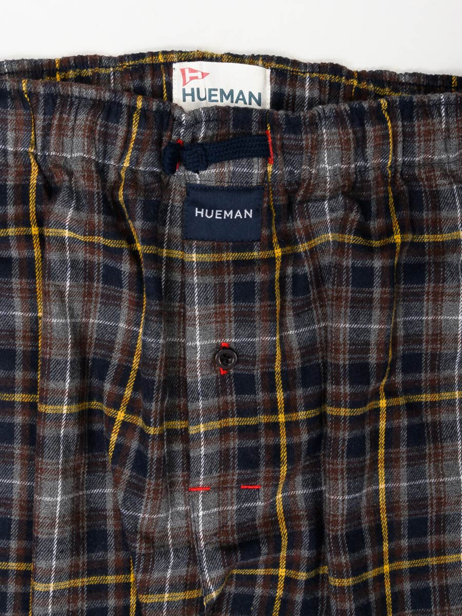 Men's Grey & Navy Flannel Relaxed Winter Pajamas - Pack of 2