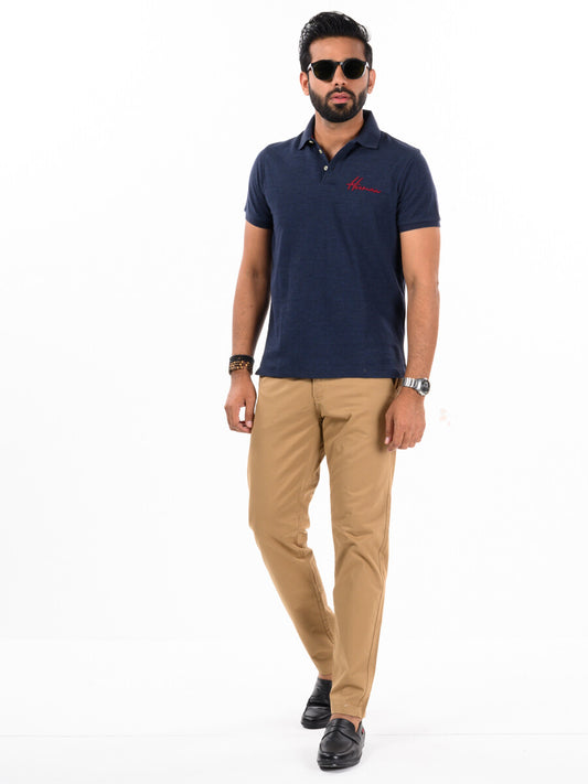 Men's Khaki Slim Fit Stretch Chino Pant