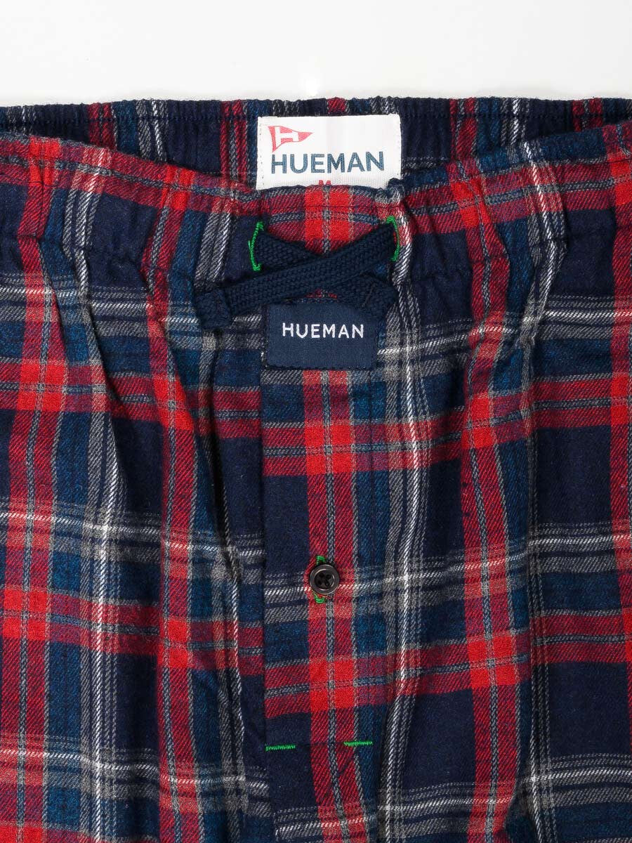 Red & Navy Flannel Relaxed Winter Pajamas - Pack of 2