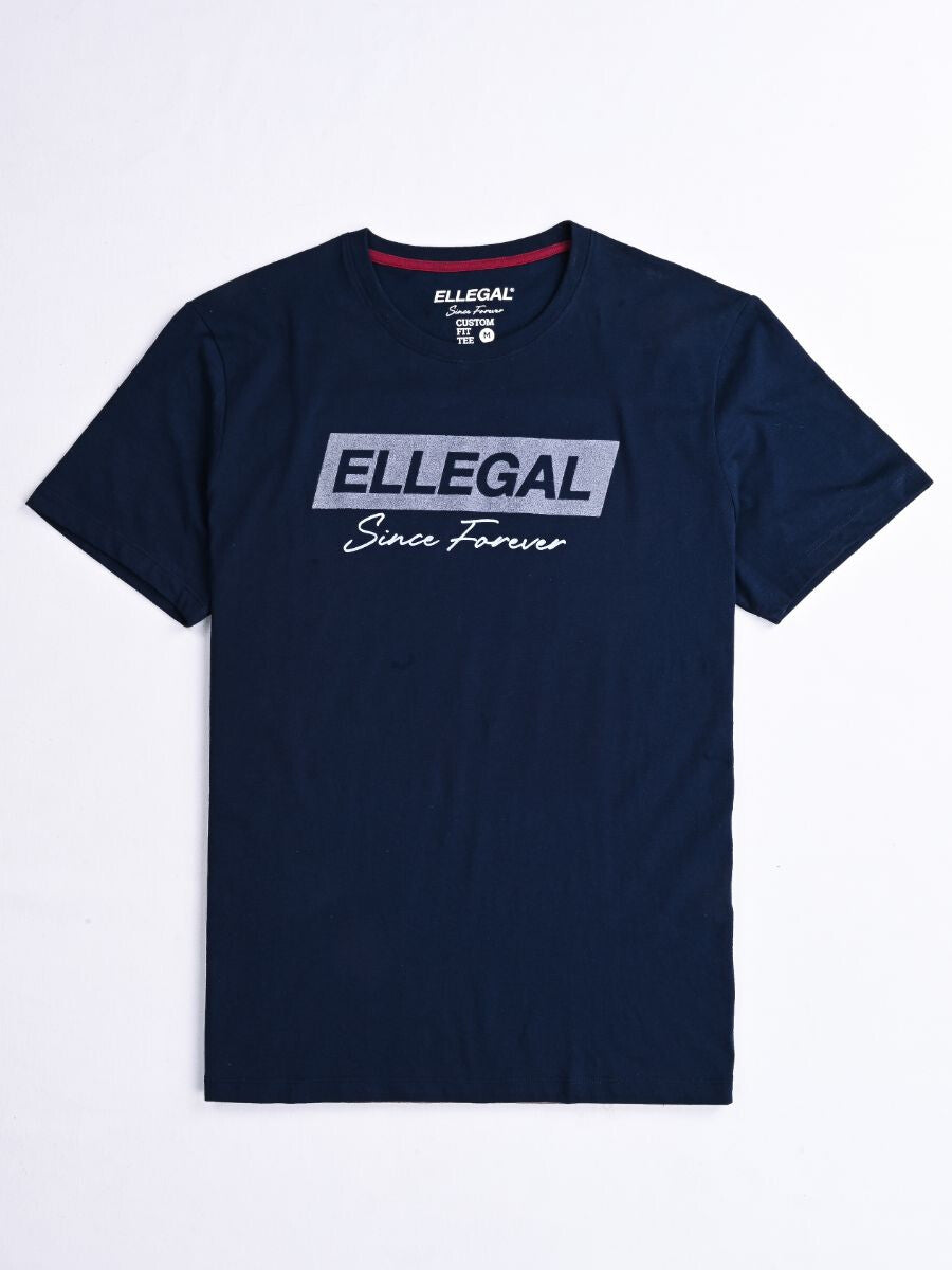 SF Flock Norwich Navy Cotton Tee Shirt
