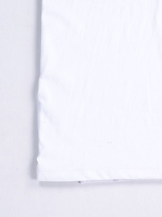 SF Flock White Cotton Tee Shirt
