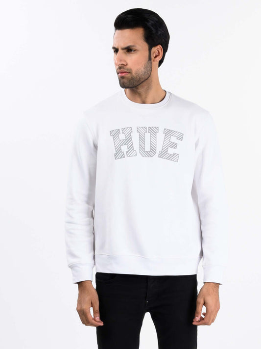 White Fleece Men's Sweatshirt