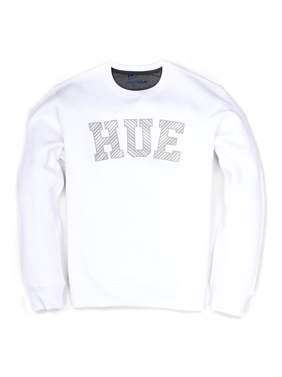 White Fleece Men's Sweatshirt