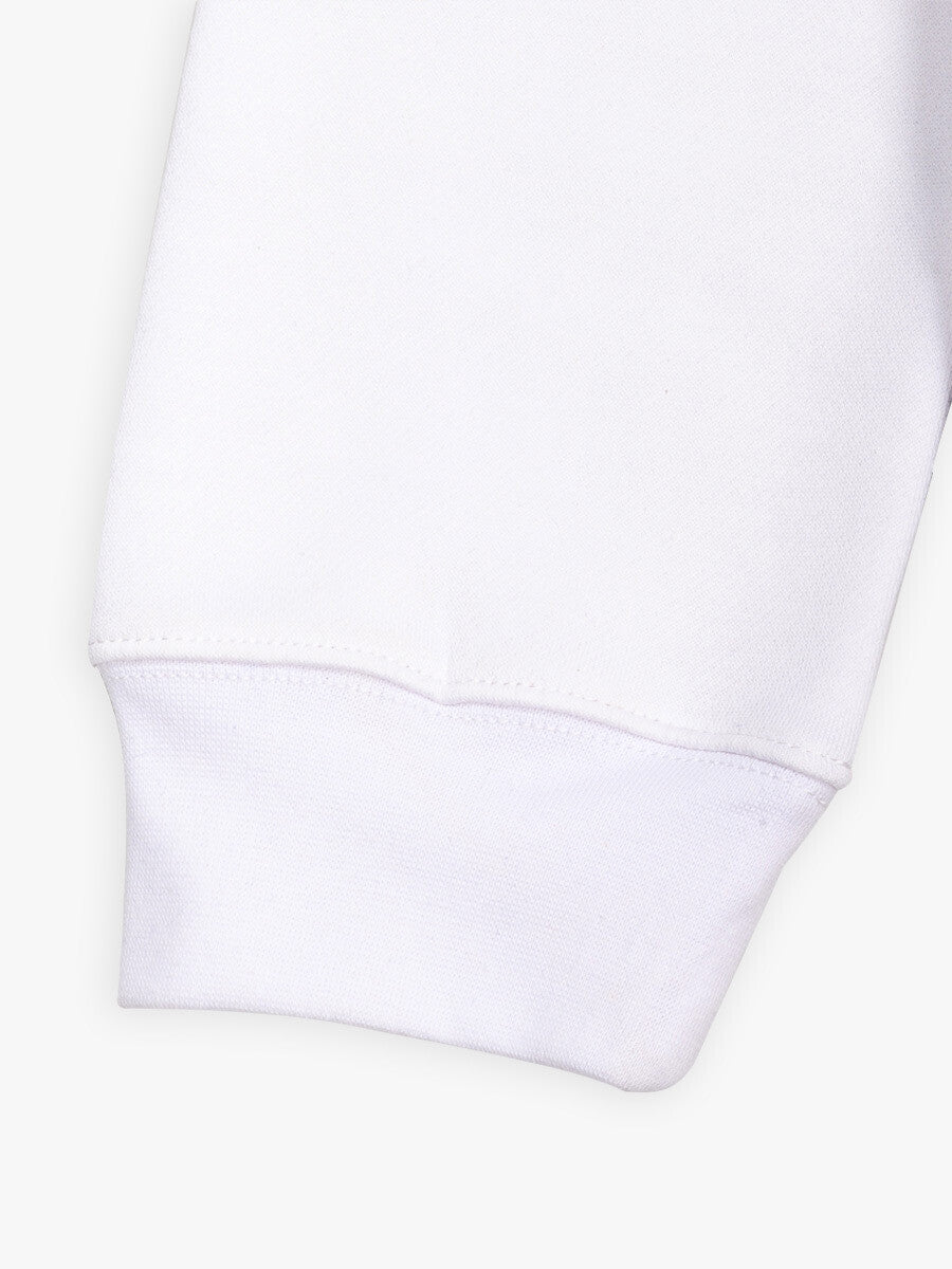 White Fleece Men's Sweatshirt