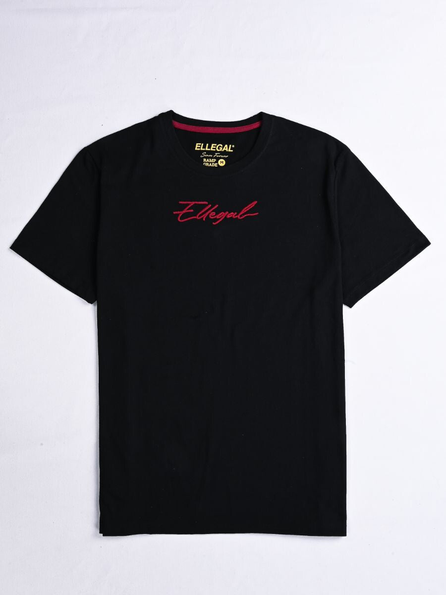 Cally Custom Fit Cotton Tee Shirt- Black