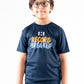 Kids Navy Blue Record Breaker Short Sleeve T-Shirt Crew Neck