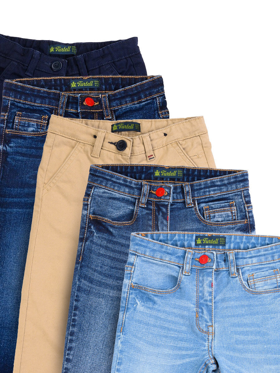 Pack of 5 - Kids & Babies Jeans & Chinos