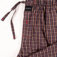 Men's Brown/Blue Relaxed Fit Plaid Cotton Pajama