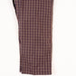 Men's Brown/Blue Relaxed Fit Plaid Cotton Pajama
