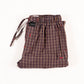 Men's Brown/Blue Relaxed Fit Plaid Cotton Pajama