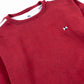 Kids Burgundy Striped Sweatsuit