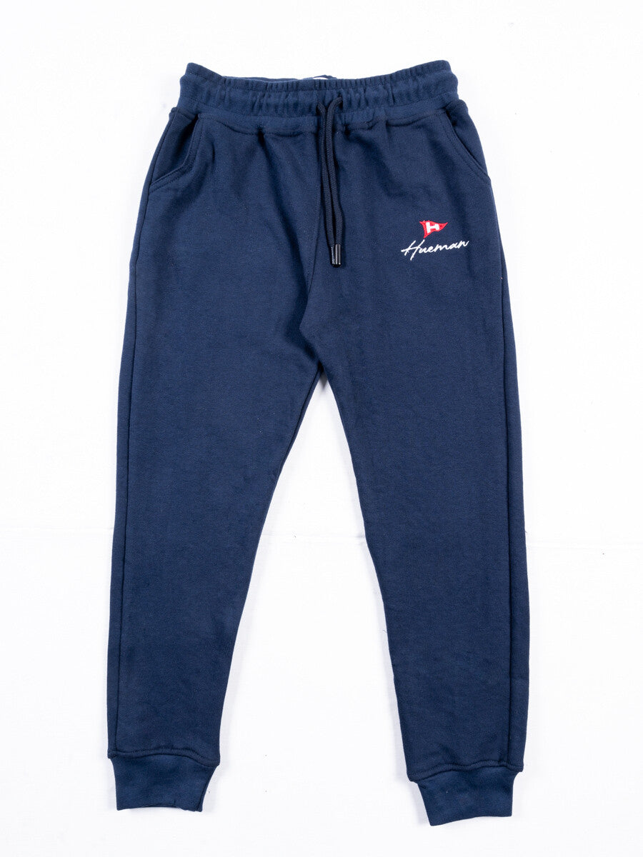 Navy Blue Terry Slim Joggers