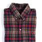 Men Brown/Red Flannel Button Down Shirt